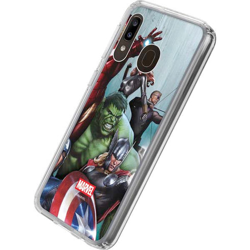 Marvel Avengers Assemble Galaxy A20 Clear Case